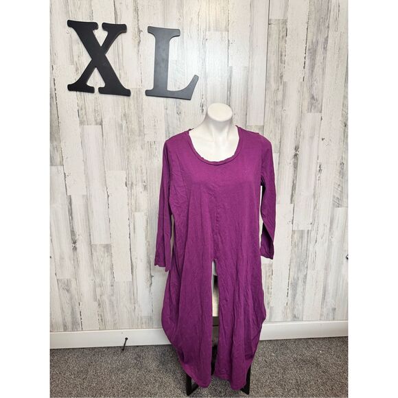 Roaman’s Women’s Purple Long Sleeve Open Front Drape Cardigan Plus Size 1X (22/2 - Picture 1 of 6
